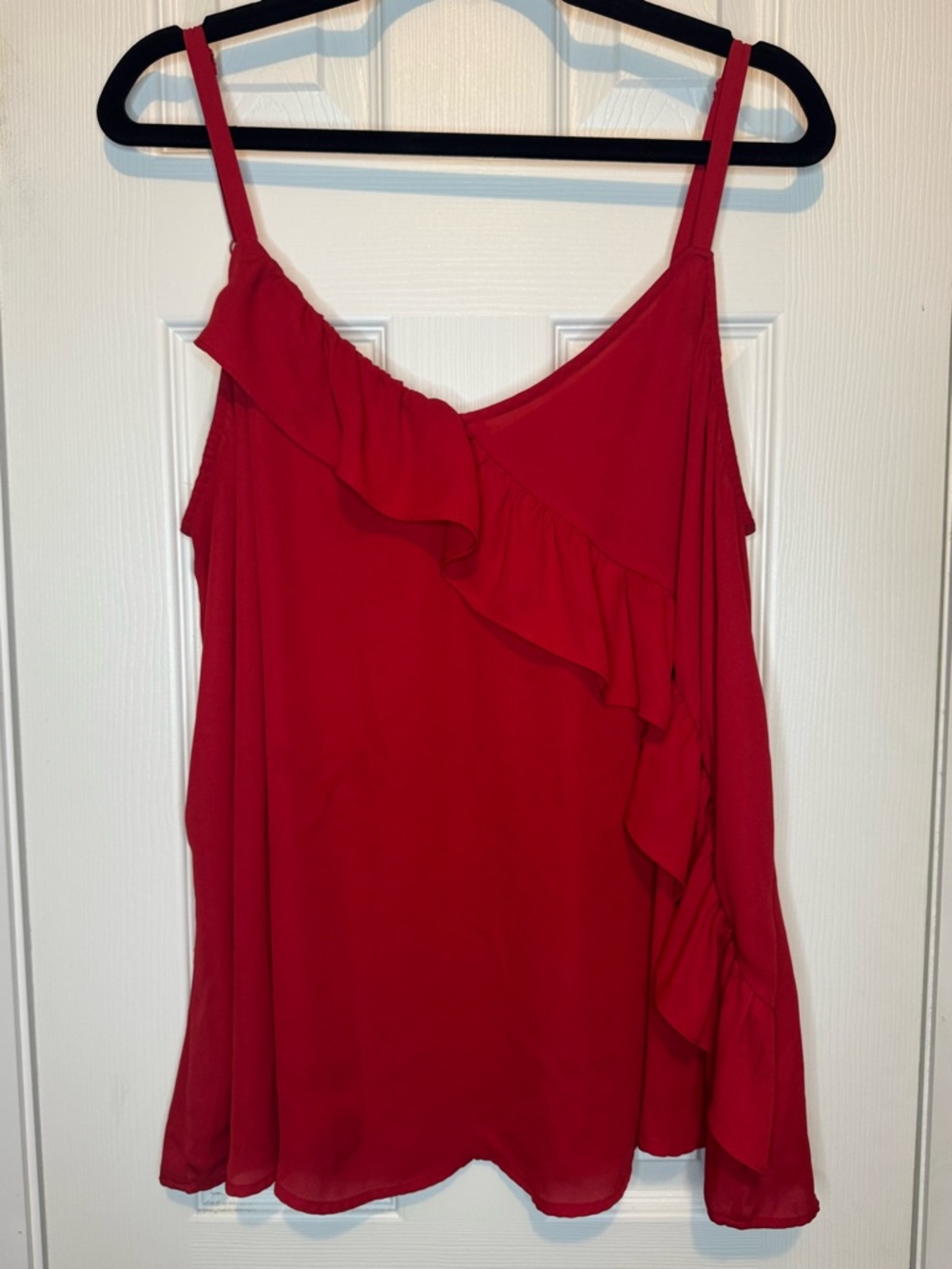 Torrid Red Ruffle Cami Top